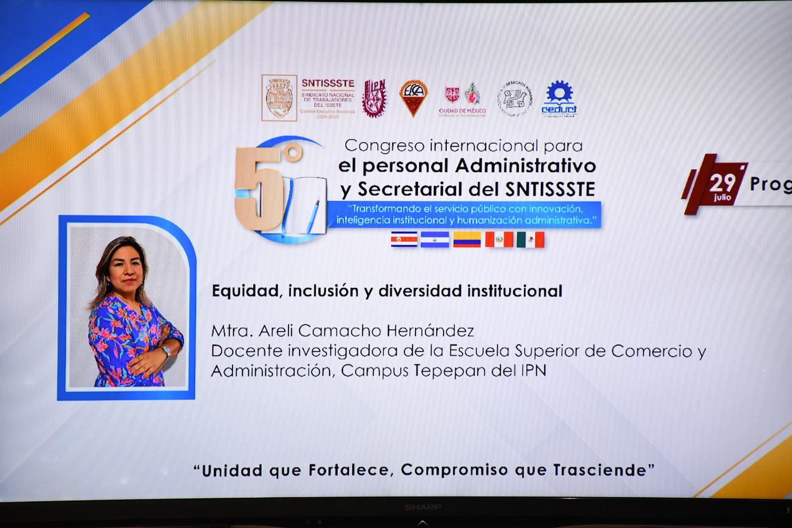 5° Congreso Internacional para Personal Administrativo y Secretarial del SNTISSSTE, Inauguración, Día 2